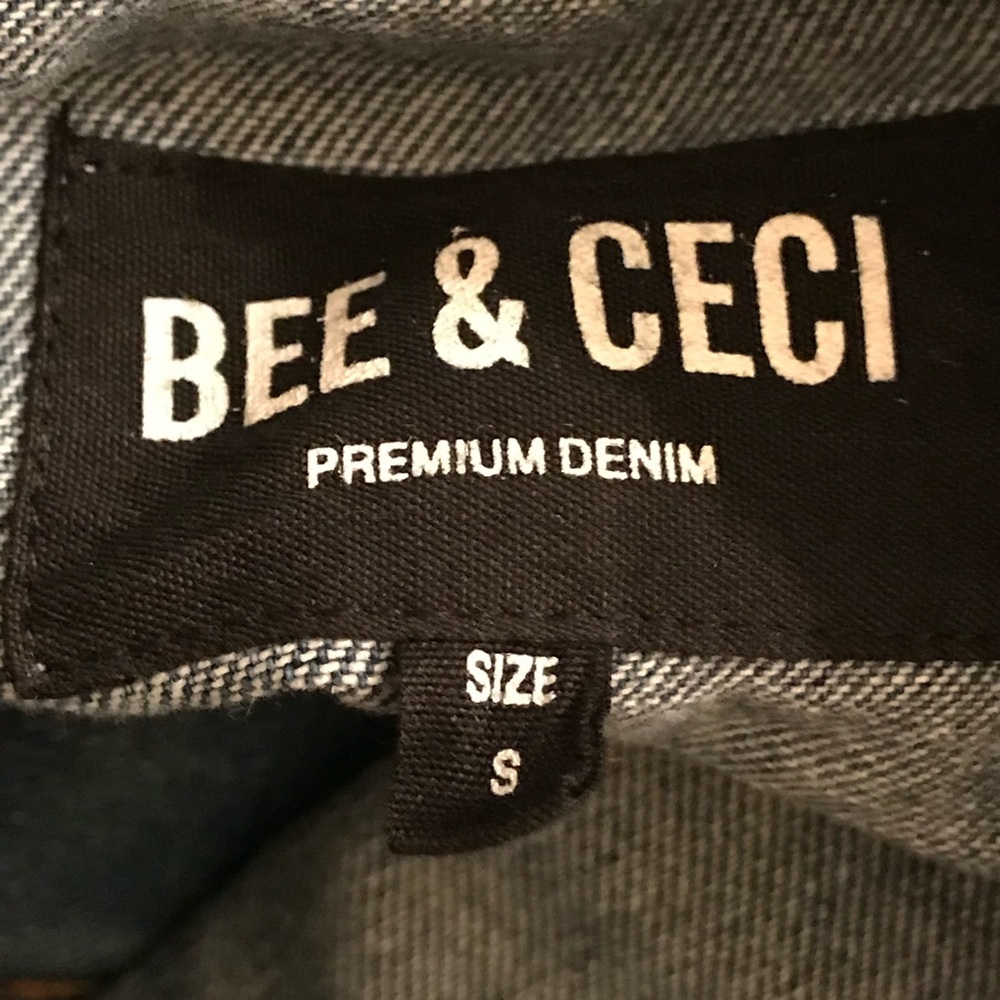 Bee & Ceci Blue Premium Denim Distressed Jacket - Picture 6 of 6